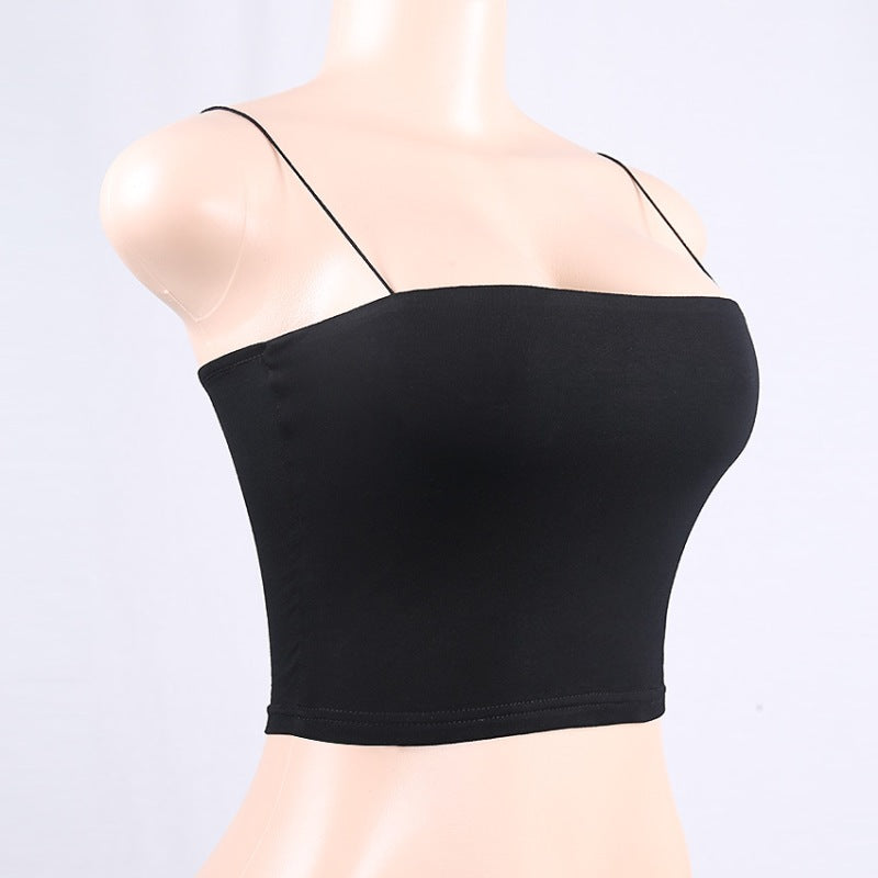 Women's Spaghetti Strap Crop Top, Tube Top