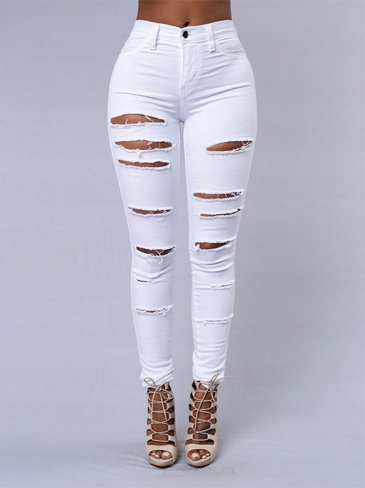 Women's Ripped Denim Jeans