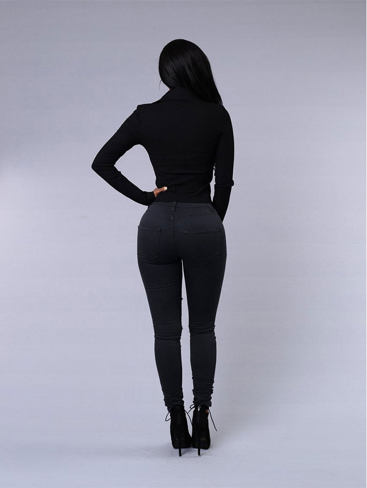 Women's Ripped Denim Jeans