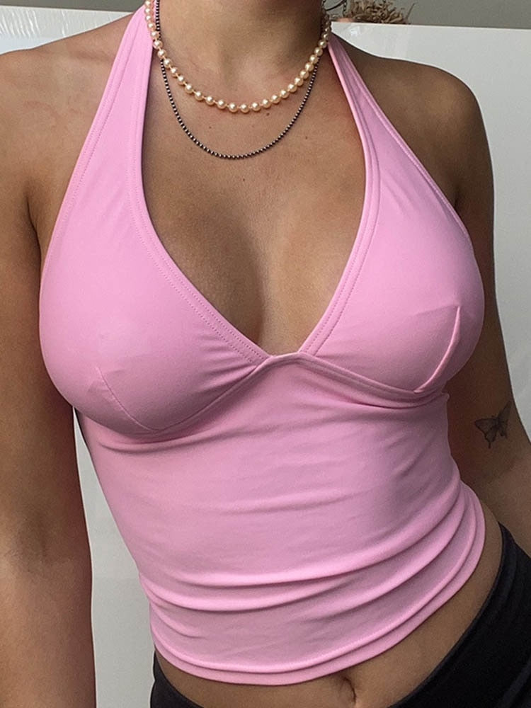 Women's Off Shoulder Sleeveless Crop Top