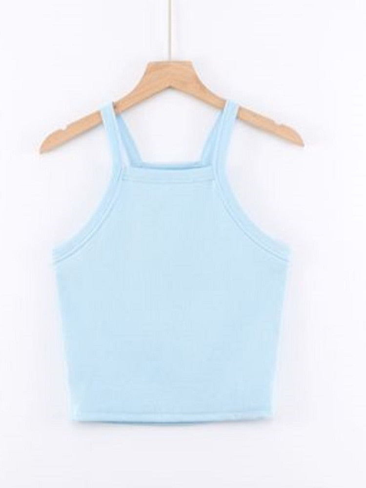 Women's Sleeveless Low-Cut Tank Top