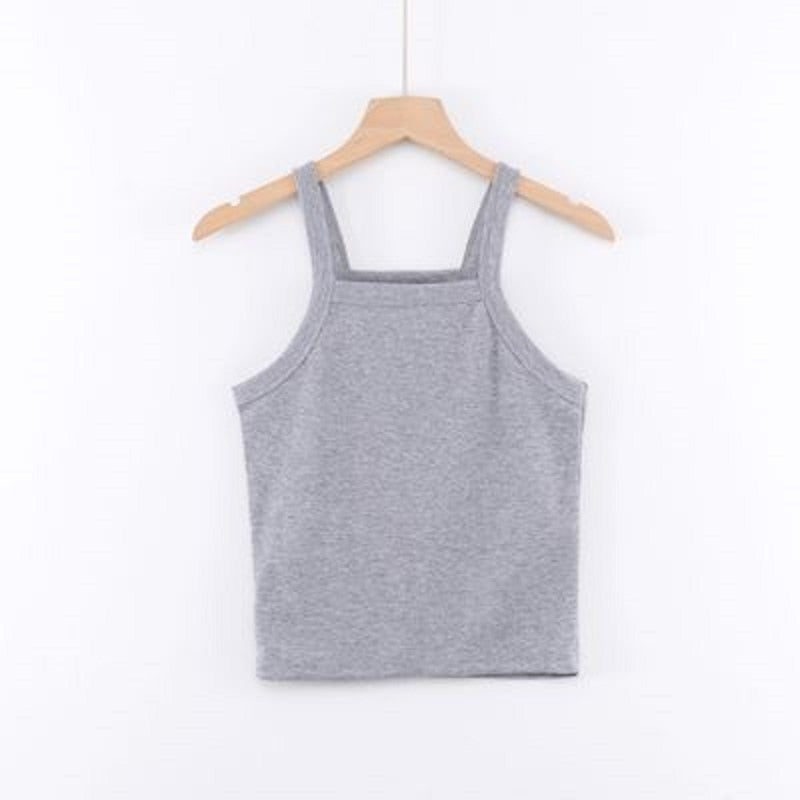 Women's Sleeveless Low-Cut Tank Top