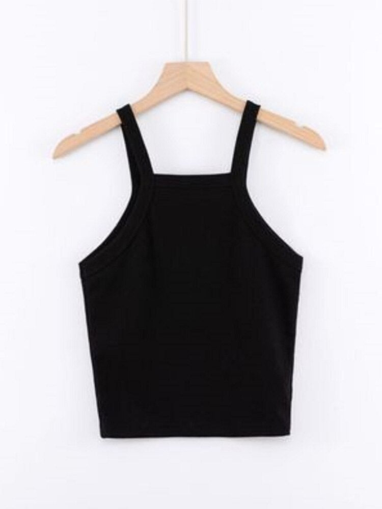 Women's Sleeveless Low-Cut Tank Top