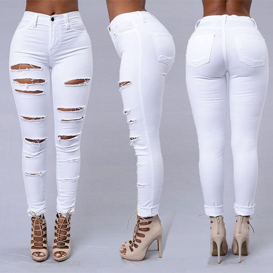 Women's Ripped Denim Jeans