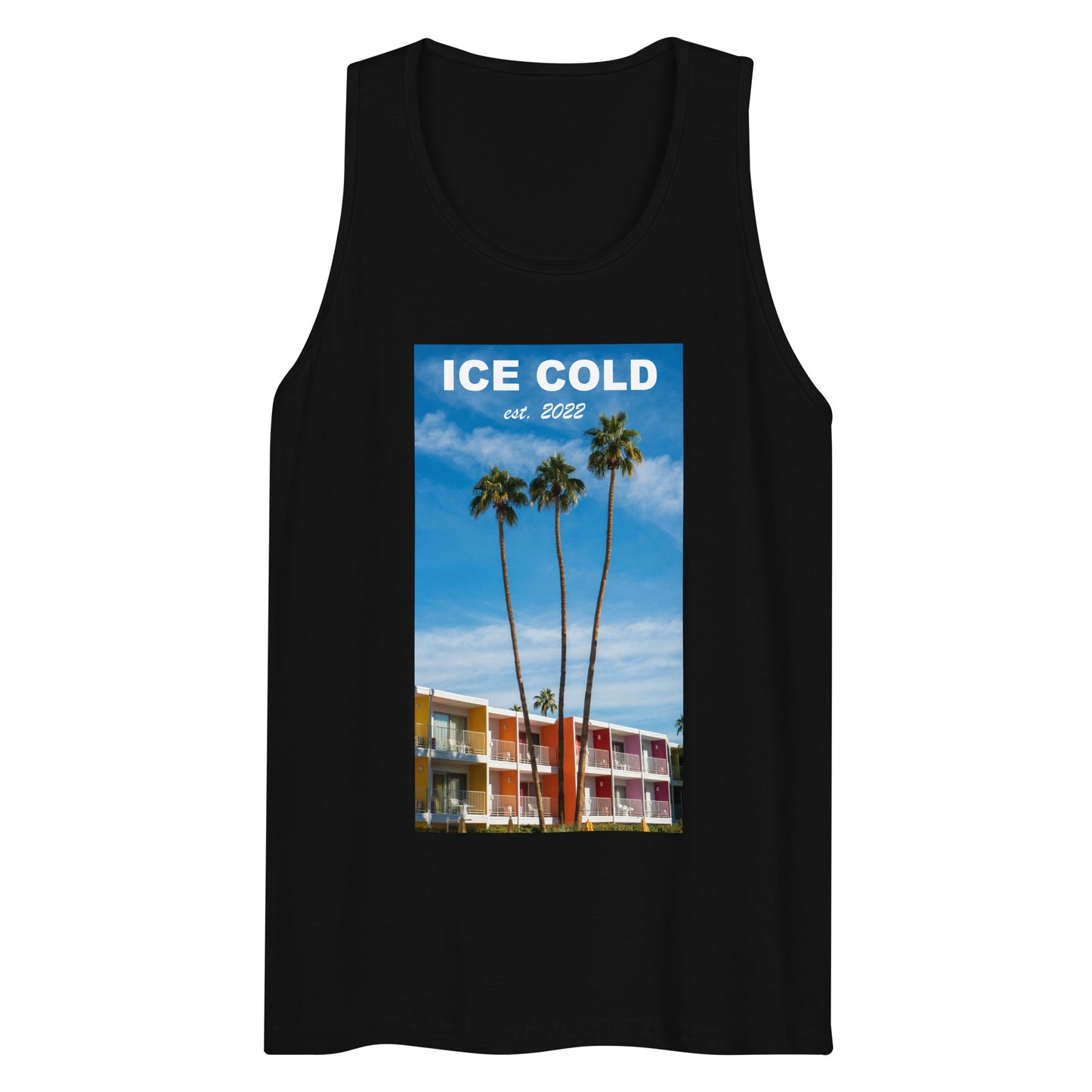 Men’s ICE COLD Palm Trees Premium Tank Top