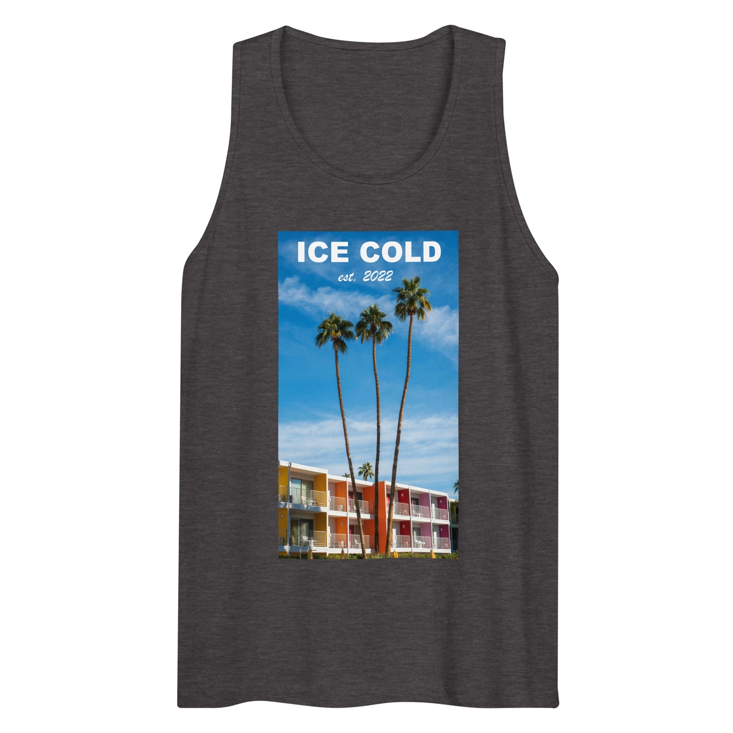 Men’s ICE COLD Palm Trees Premium Tank Top