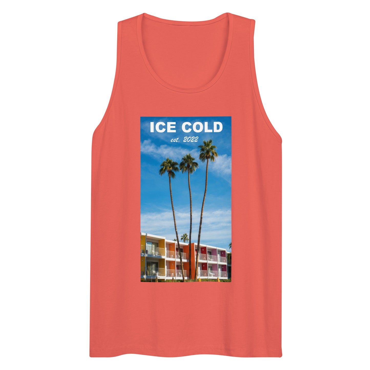 Men’s ICE COLD Palm Trees Premium Tank Top