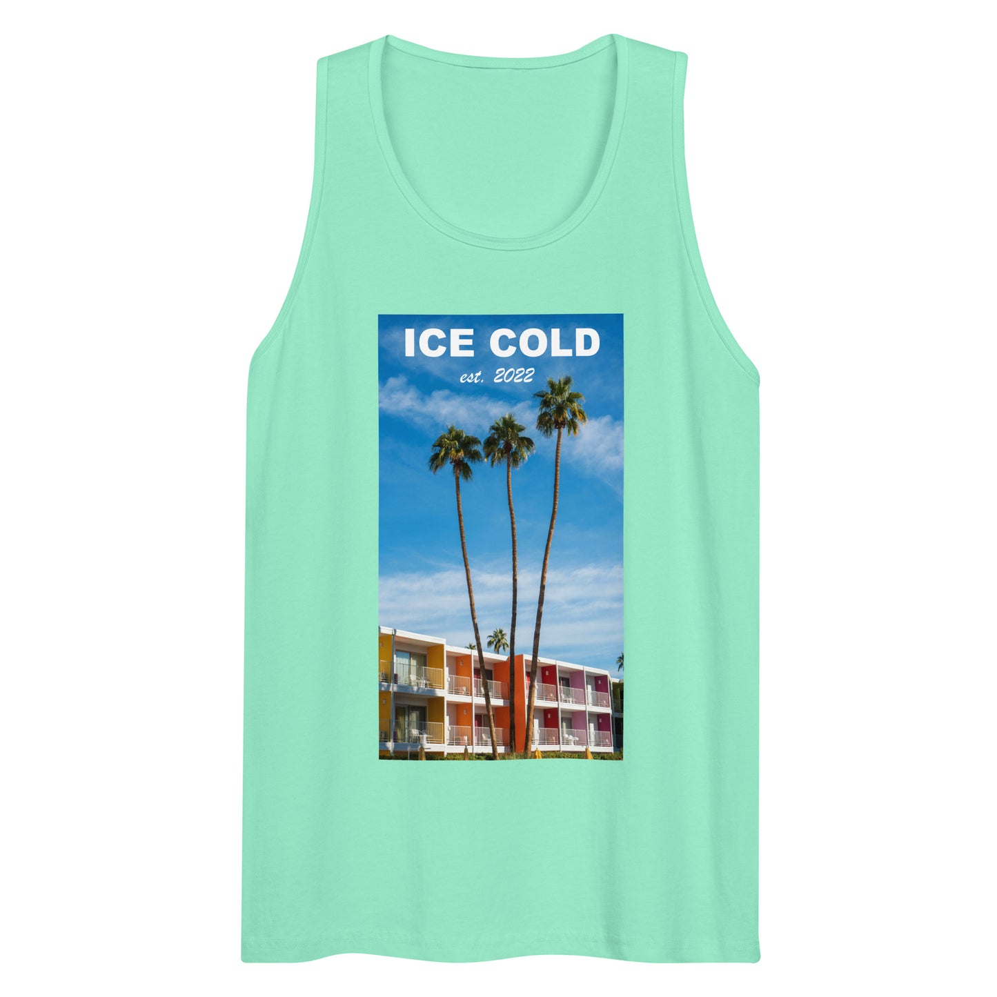 Men’s ICE COLD Palm Trees Premium Tank Top