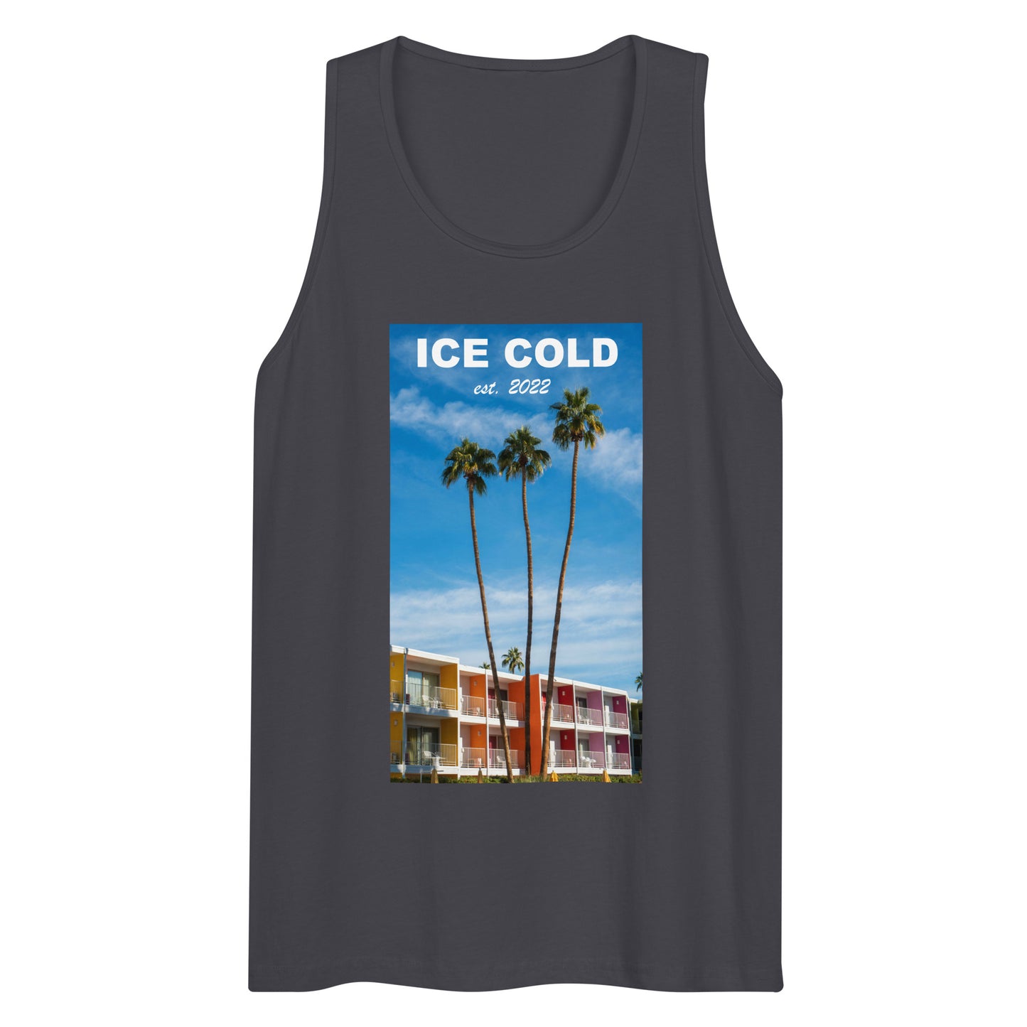 Men’s ICE COLD Palm Trees Premium Tank Top