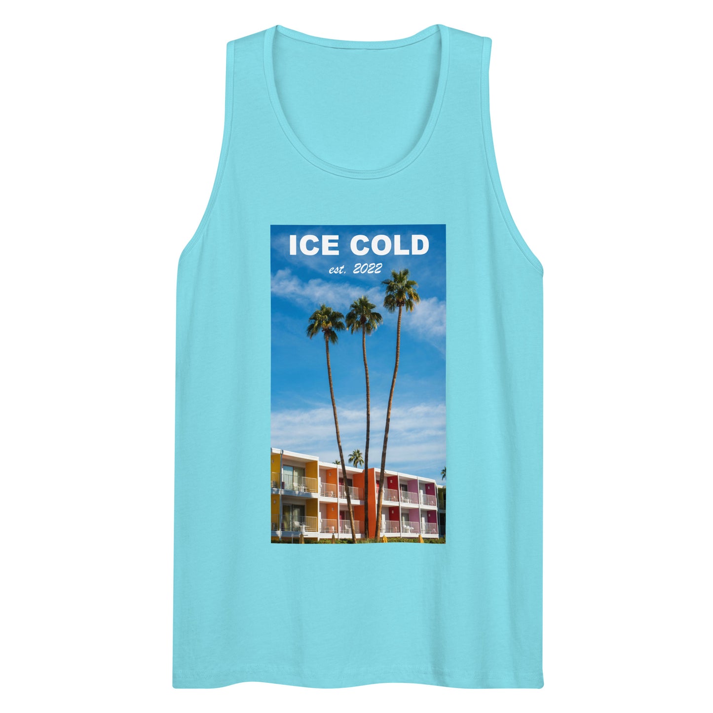 Men’s ICE COLD Palm Trees Premium Tank Top