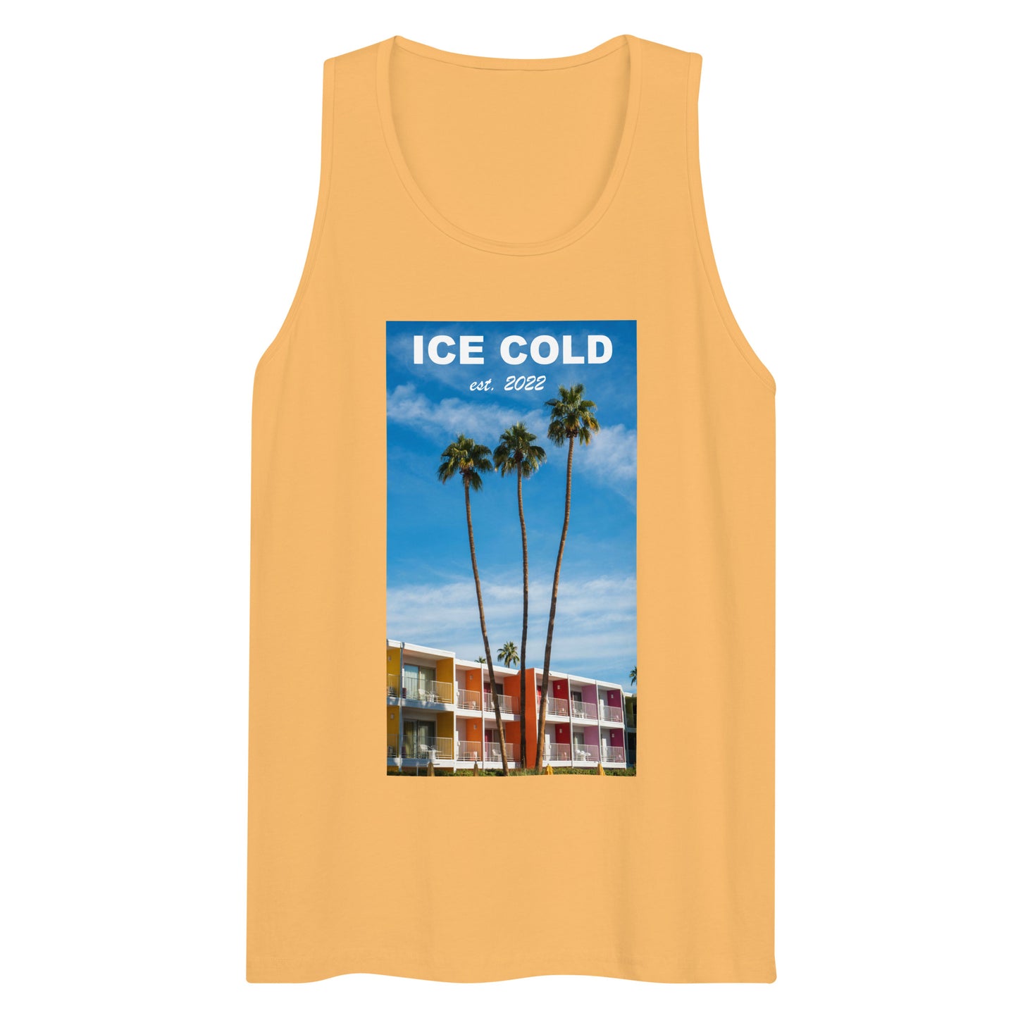 Men’s ICE COLD Palm Trees Premium Tank Top